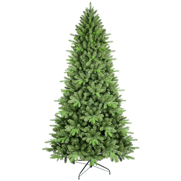 Árbol de Navidad artificial verde de 6 pies con 1168 puntas PE/PVC y base plegable