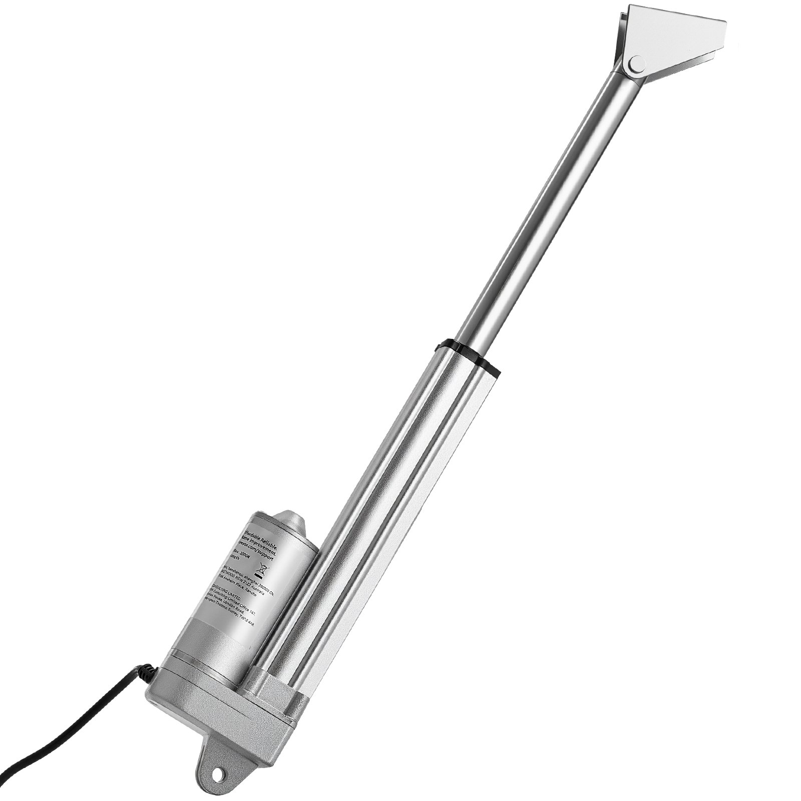Actuador lineal 12V, 6 pulgadas, IP65 impermeable, 675 libras, para exterior
