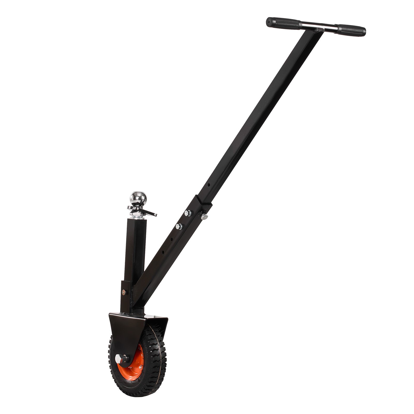 Trailer Dolly, 300lbs Tongue Weight Capacity, 16.5 Inch And 22 Inch Height Adjustable Trailer Dolly, With 1-7/8 Inch And 2 Inch Balls, 8.5 Inch Pneumatic Rubber Tire, For Moving RV Trailer