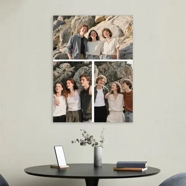 Custom Canvas Prints 3 By 4 Vertical 3Pcs Images Print Photos - 1.5