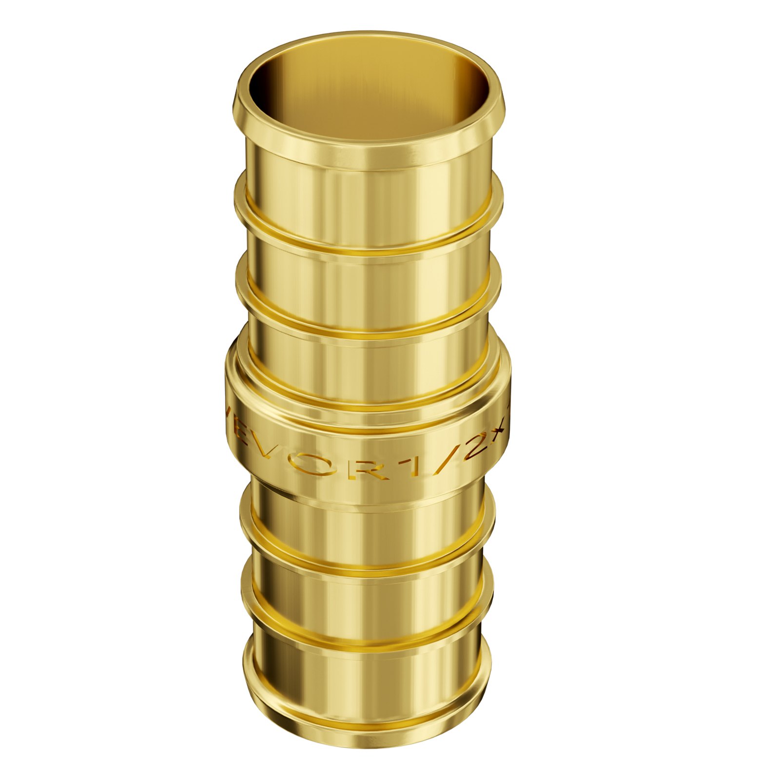 Pipe Fittings, 1/2" 50PCS Brass Pipe Fittings, Clamp-style Straight-Through Pipe Connector Brass Air Fittings, Heavy Duty Plumbing Fittings Tube Adapter For Heating/Shower Systems,Water Pipes