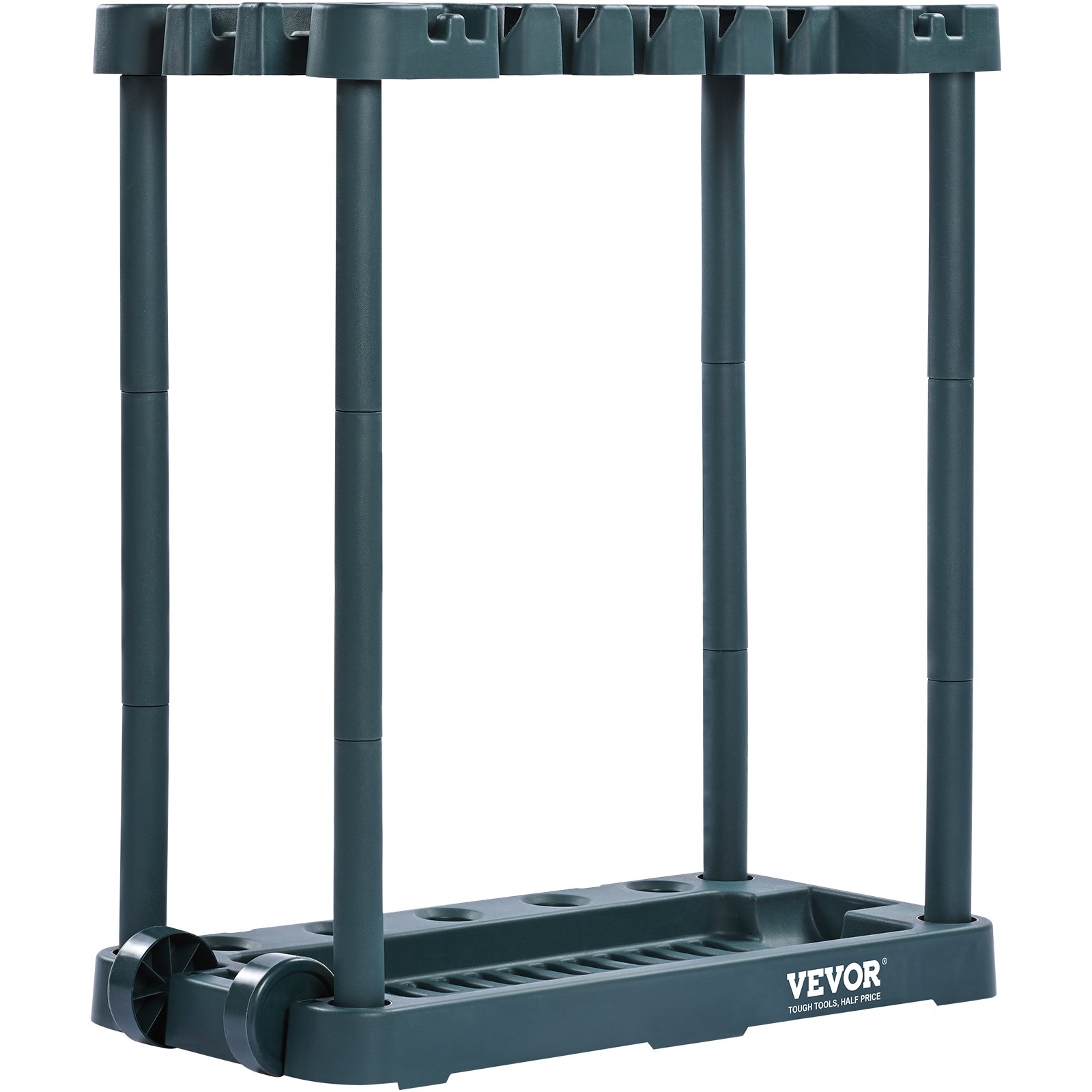 Garden Tool Organizer, 10 Slots, Yard Tool Tower Rack For Garage Organization And Storage, Hold Long-Handled Tool Rake Broom Shovel, PP Garden Tool Stand Holder Organizer For Yard, Shed, Outdoor