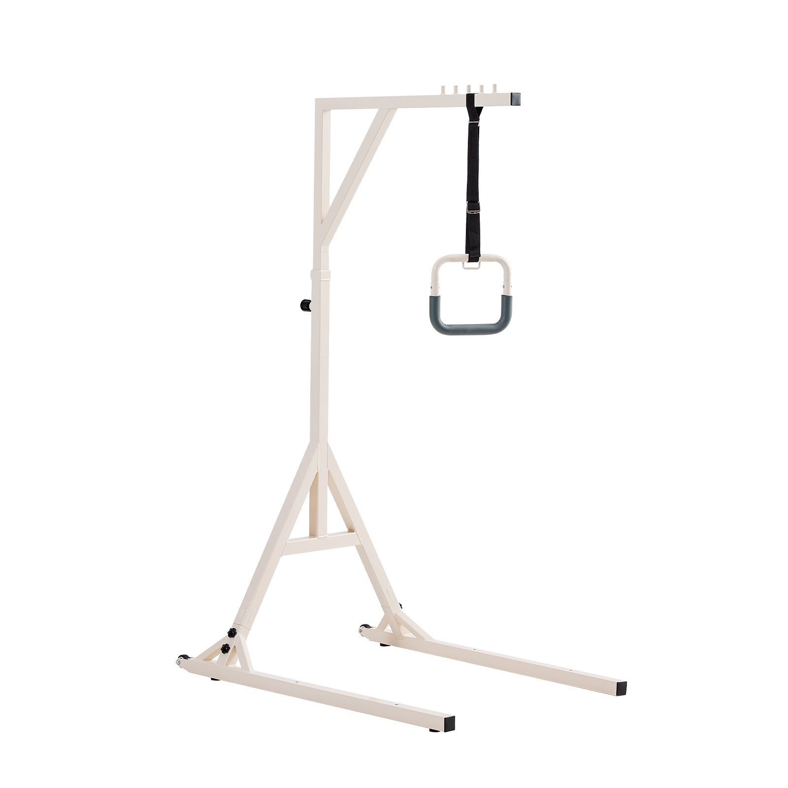 Barra de trapecio ajustable para cama con soporte de suelo, 350 libras de capacidad.