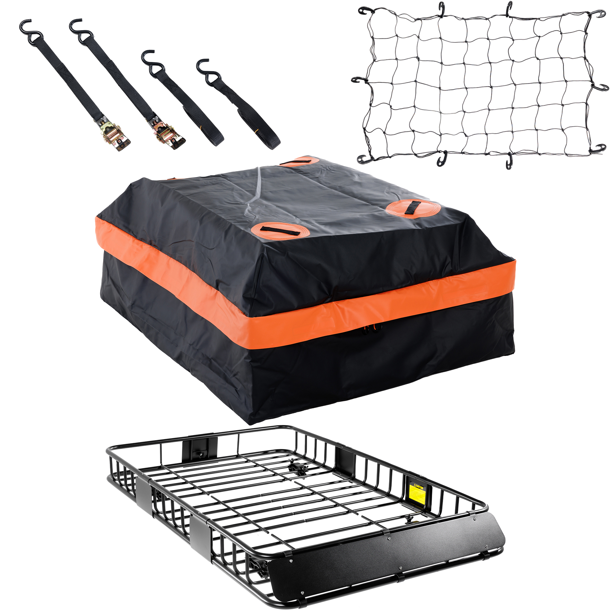 Portaequipajes de techo resistente de 64x39 pulgadas para SUV, capacidad de 200 libras