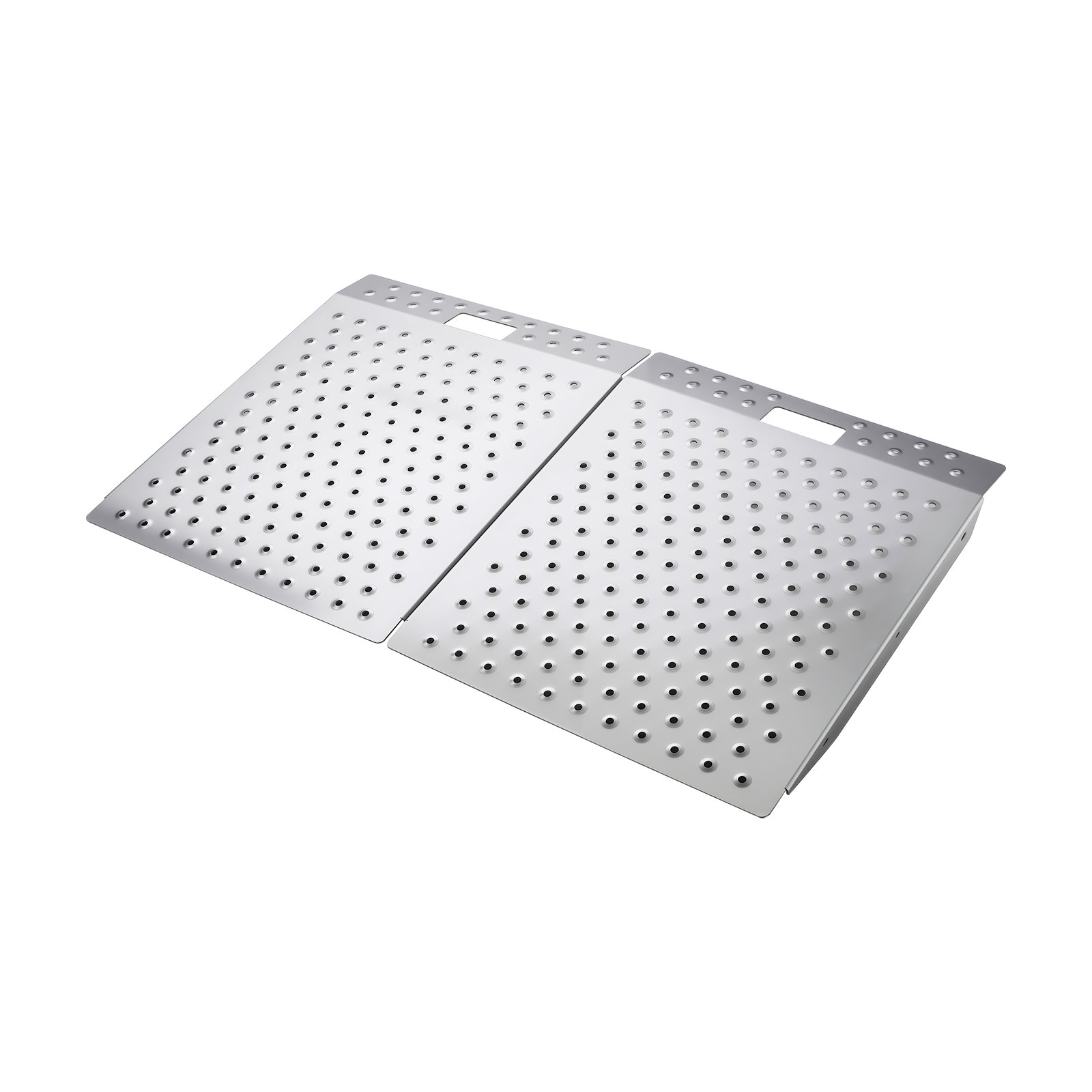 Rampa de umbral de aluminio, 29.5 x 24.3 pulgadas, capacidad 750 libras