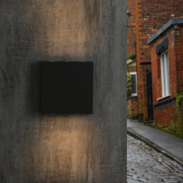 Aplique de pared Inowel para exterior, impermeable, iluminación arriba y abajo 19802