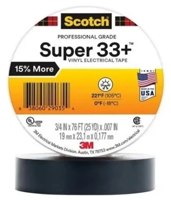 Teipe Cinta Eléctrica Scotch Super 33+